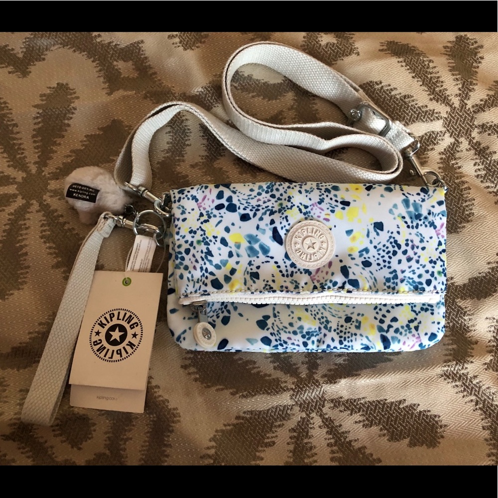 KIPLING LYNNE DELICATE VINES CONVERTIBLE BAG👛 - Picture 9 of 13